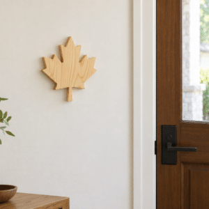 Natural maple leaf — 9″